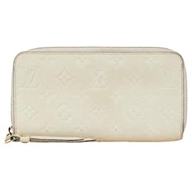 Louis Vuitton-Louis Vuitton Monogram Zippy Wallet -White