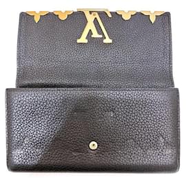 Louis Vuitton-Louis Vuitton Capucines Long Wallet M64551-Black