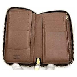 Louis Vuitton-Louis Vuitton Monogram Zippy Compact Wallet-Brown