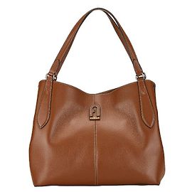 Bolsa tote de couro Furla Daphne marrom Marrom