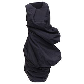 Comme Des Garcons Vestido assimétrico com corte circular Lumps Bumps da Comme Des Garçons Preto