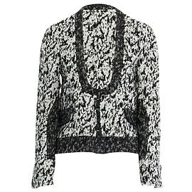 Proenza Schouler boucle hook eye cropped jacket White