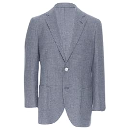Autre Marque-Tomorrowland wool blend double button blazer jacket-Blue