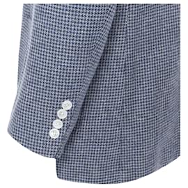 Autre Marque-Tomorrowland wool blend double button blazer jacket-Blue