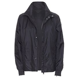 Prada nylon triangle rubber logo detail padded jacket Black