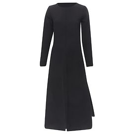 Rosie Assoulin Long Sleeves Front Slit Backless Tunic Top Black