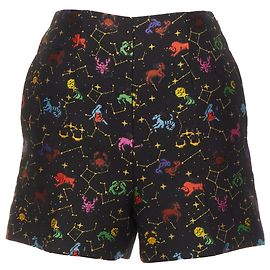 Hochtaillierte Shorts aus buntem Jacquard der glücklichen Astrologie von Dior Schwarz