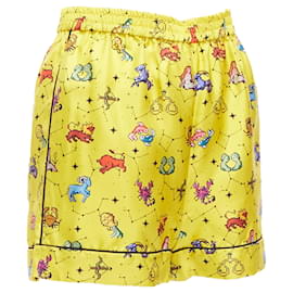 Dior-Christian Dior Silk Lucky Dior Astrology Boxer Shorts-Yellow
