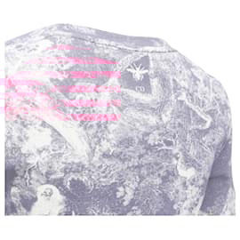 Dior-Dior Toile De Jouy Tree Tiger Print Cotton Linen Casual Tshirt-Pink