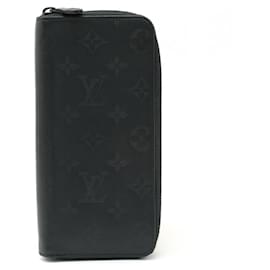 Louis Vuitton-Louis Vuitton Monogram Shadow Zippy Wallet Black-Black