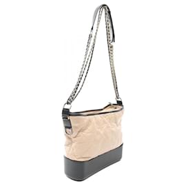 Chanel-Chanel Gabrielle Large Hobo Shoulder Bag-Brown,Beige