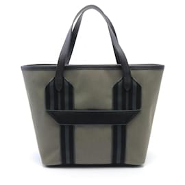 Hermès-Sac Tote Veau Gris Hermes-Vert