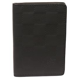 Louis Vuitton-Louis Vuitton Leather Card Case N63197-Black