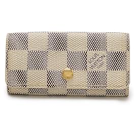 Louis Vuitton-Louis Vuitton Damier Azur Key Case N60386-Brown
