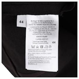 Bottega Veneta- Bottega Veneta Corset Top Zipped Jumpsuit in Black Linen-Black