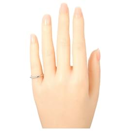 Tiffany & Co-Bague en diamant 3P en platine Tiffany & Co-Argenté,Métallisé