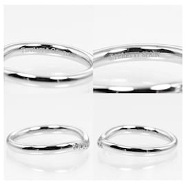 Tiffany & Co-Bague en platine et diamant courbée Tiffany & Co-Argenté,Métallisé