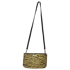 Borsa a tracolla doppia pochette Kenzo in tela multicolore e pelle Multicolore
