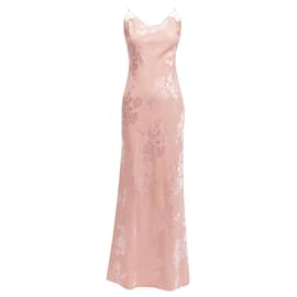Dior-Christian Dior Galliano oriental floral jacquard dress-Pink