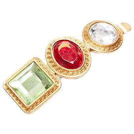 Barrette unique en cristal baroque ornée de bijoux Versace Rouge