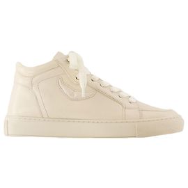 Mid Fly On Sneakers - Zadig & Voltaire - Leather - White White