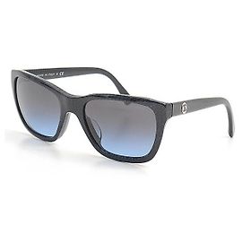 Gafas de sol Chanel con lentes degradadas azul oscuro Azul
