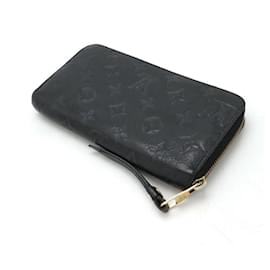 Louis Vuitton-Louis Vuitton Monogram Empreinte Zippy Wallet Black-Black
