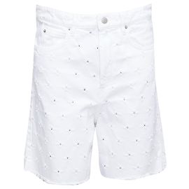 Shorts de denim furados Liny da Isabel Marant Étoile Branco
