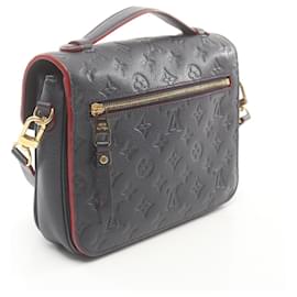 Louis Vuitton-Louis Vuitton Monogram Empreinte Leather Pochette Metis MM Handbag-Blue