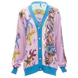 Versace Tresor De La Mer Strickjacke Seestern Pink
