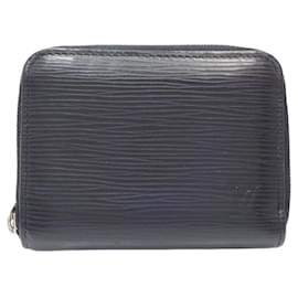 Louis Vuitton-Porte-monnaie Zippy en cuir Epi Louis Vuitton-Noir