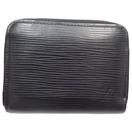 Louis Vuitton-Porte-monnaie Zippy en cuir Epi Louis Vuitton-Noir