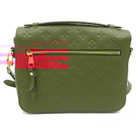 Louis Vuitton-Louis Vuitton Monogram Leather Pochette Metis MM Bag-Red