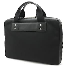 Gucci-Gucci Canvas Leather Briefcase Black-Black