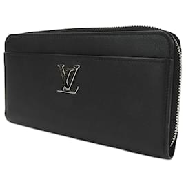 Louis Vuitton-Louis Vuitton Zippy Rock Me Leather Wallet-Black