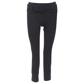 Prada Wollgürtel Cropped-Hose Schwarz