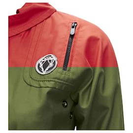 Gucci-Gucci cotton elasticised waist belted anorak parka jacket-Red