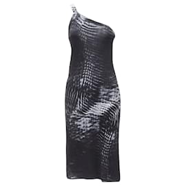 Gucci-Gucci Tom Ford one shoulder dress-Grey