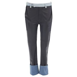 Maison Martin Margiela Pantalones vaqueros con ribete de cuero de Maison Margiela Negro