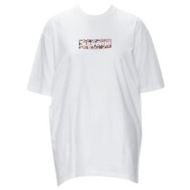 Supreme Murakami Relief Fund floral box logo cotton tshirt White
