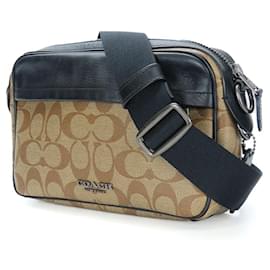 Coach-Coach F50715 PVC Leather Shoulder Bag-Brown,Beige