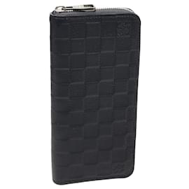 Louis Vuitton-Louis Vuitton Damier Infini Zippy Wallet N63324-Blue