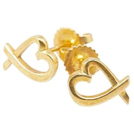 Tiffany & Co-Tiffany Paloma Picasso Loving Heart Earrings K18YG-Golden,Metallic