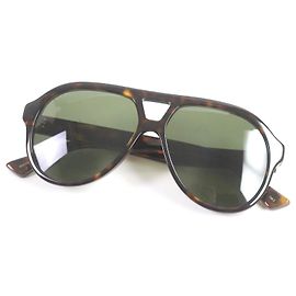 GUCCI GG0159S Tortoise Aviator Sunglasses Brown