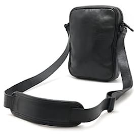 Balenciaga-Balenciaga Adidas Leather Crossbody Bag Black-Black