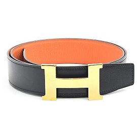 Hermès Hermes Constance Belt Men's Reversible Orange