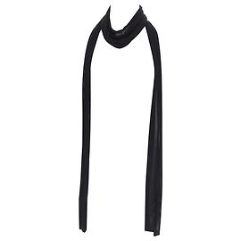 Sciarpa lunga in cotone mesh skinny Dior Homme Hedi Slimane Nero