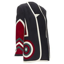 Moschino Couture! creoe Star Bullseye geometric blazer Black
