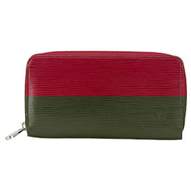 Louis Vuitton-Louis Vuitton Epi Zippy Wallet Long Wallet-Red