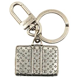 Louis Vuitton-Louis Vuitton Metal Sirius Travel Key Holder Bag Charm M62717-Silvery,Metallic